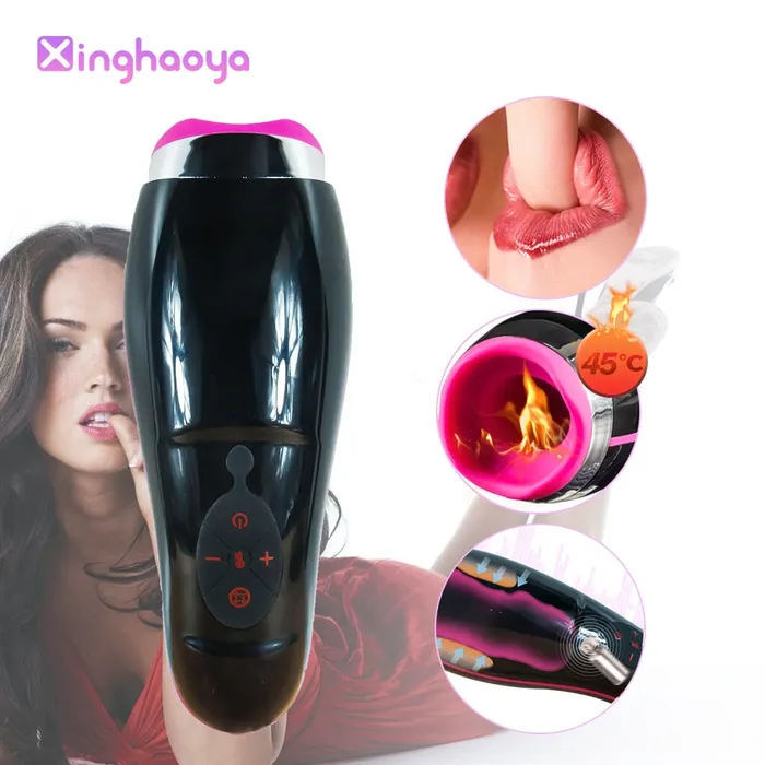 7 Clamp Modes and 7 Vibration Modes Masturbation Cup | Lusty Age Male Sex Toys