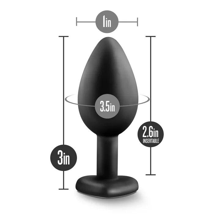 Anal | Blush Temptasia - Bling Plug - Small - Black