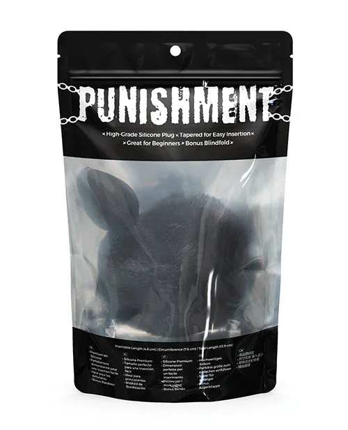 BMS Punishment Bunny Tail Butt Plug - Black | Anal