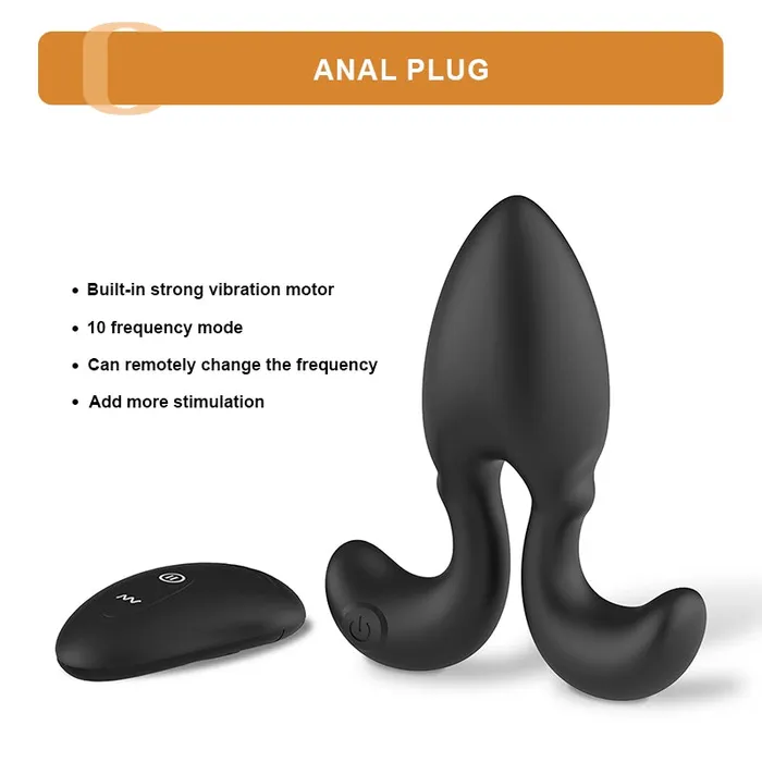 Lovetoyshub Male Sex Toys | 10 Vibrating Modes Wearable Small Silicone Anal Plug