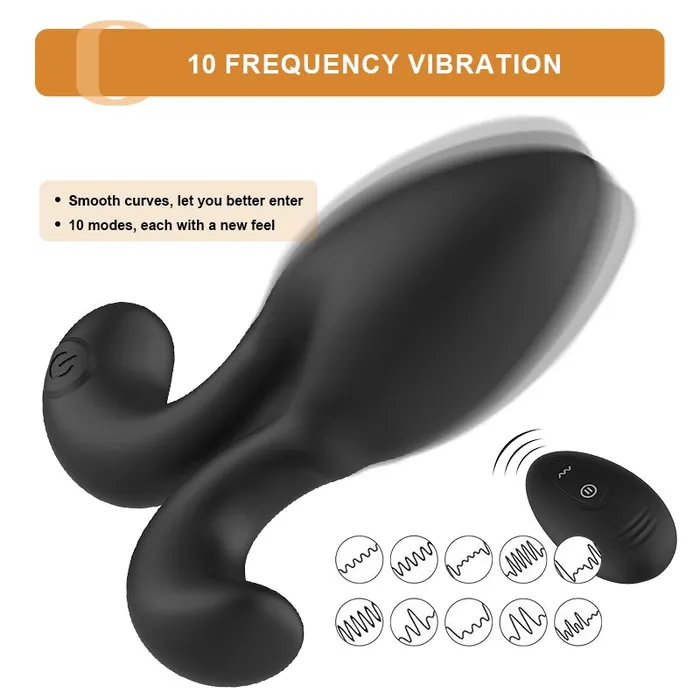 Lovetoyshub Male Sex Toys | 10 Vibrating Modes Wearable Small Silicone Anal Plug