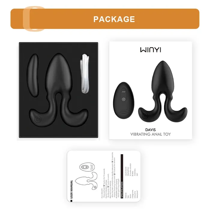 Lovetoyshub Male Sex Toys | 10 Vibrating Modes Wearable Small Silicone Anal Plug