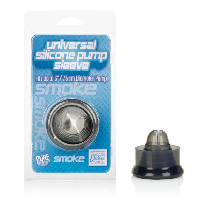 Universal Silicone Pump Sleeve - Smoke | CalExotics Male Sex Toys