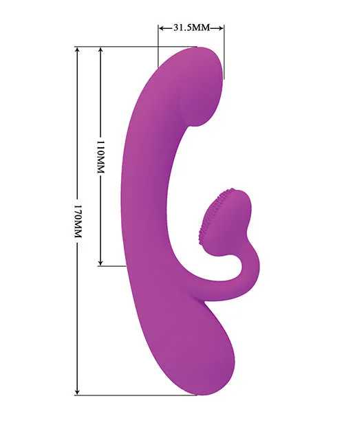 Vibrators | Liaoyang Baile Health Care Produ Pretty Love Sincere Scrub Brush Rabbit Vibrator - Fuchsia
