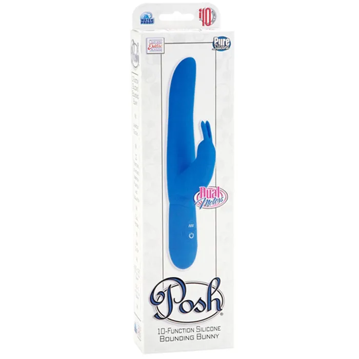 California Exotic Posh 10Function Silicone Bounding Bunny Blue California Exotic Vibrators