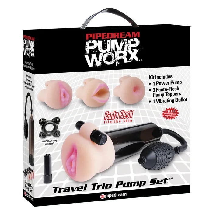 House Of Fun Male Sex Toys PUMP WORX TRAVEL TRIO PUMP SET