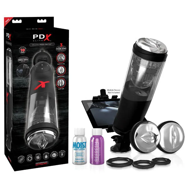 Male Sex Toys Pipedream PDX Elite MegaBator Rechargeable Masturbator with Mobile Device Holder Male Sex Toys Pipedream PDX Elite MegaBator Rechargeable Masturbator with Mobile Device Holder