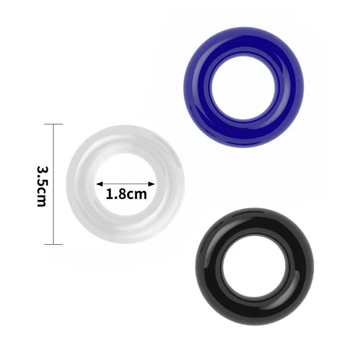 Power Plus Triple Donut Ring Set Cock Rings Set of 3 Lovetoy Male Sex Toys Power Plus Triple Donut Ring Set Cock Rings Set of 3 Lovetoy Male Sex Toys