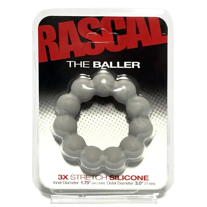 Rascal The Baller Cockring Grey Rascal Vibrators