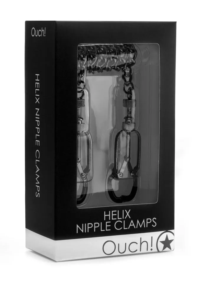 Shots Ouch Anal Helix Nipple Clamps Black