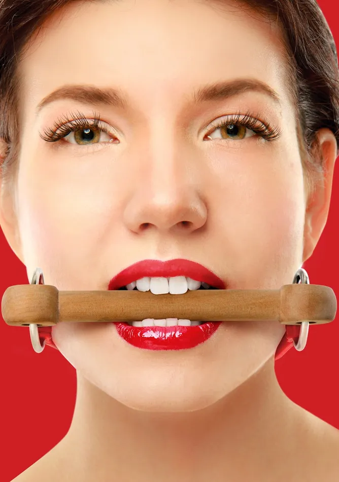 Shots Ouch Vibrators Wooden Bridle Red
