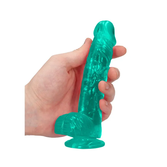 Shots Toys Female Sex Toys REALROCK 6 Realistic Dildo With Balls Turquoise 152 cm Dong Shots Toys Female Sex Toys REALROCK 6 Realistic Dildo With Balls Turquoise 152 cm Dong