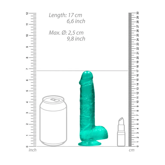 Shots Toys Female Sex Toys REALROCK 6 Realistic Dildo With Balls Turquoise 152 cm Dong Shots Toys Female Sex Toys REALROCK 6 Realistic Dildo With Balls Turquoise 152 cm Dong