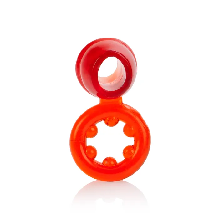 Vibrators California Exotic Dual Support Magnum Ring Red