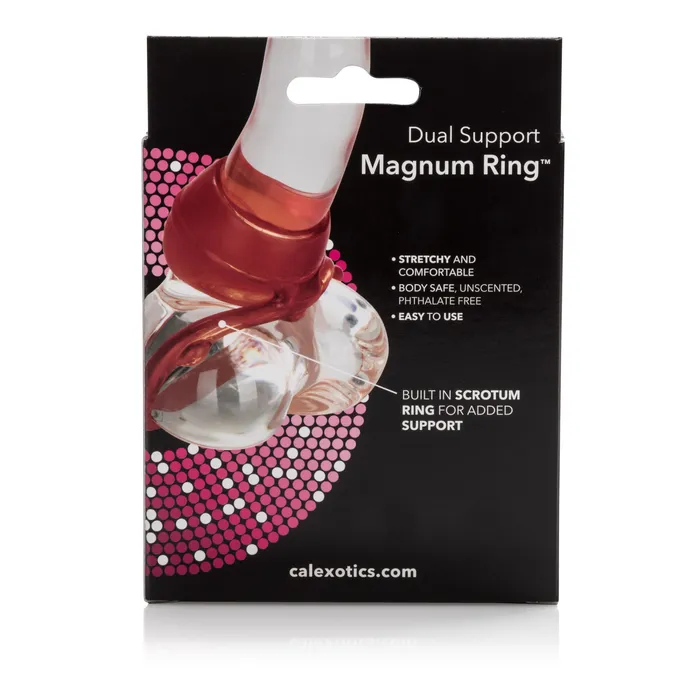 Vibrators California Exotic Dual Support Magnum Ring Red