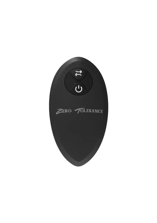 Zero Tolerance The OneTwo Punch Silicone Rechargeable Prostate Massager with Remote Control Zero Tolerance Male Sex Toys