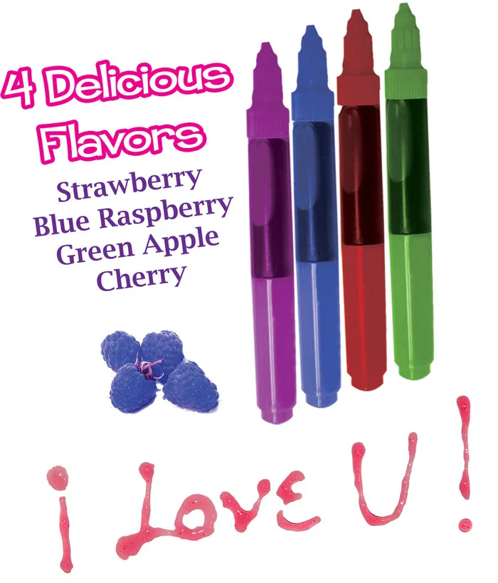Couples HOTT Products Play Pen Edible Body Paint 4 Pack