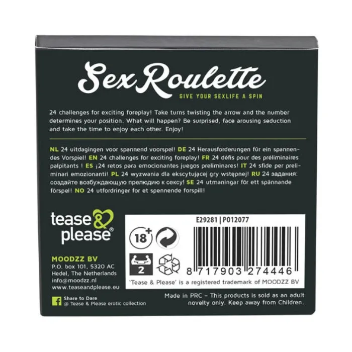 PAR Couples Sex Roulette Foreplay Green