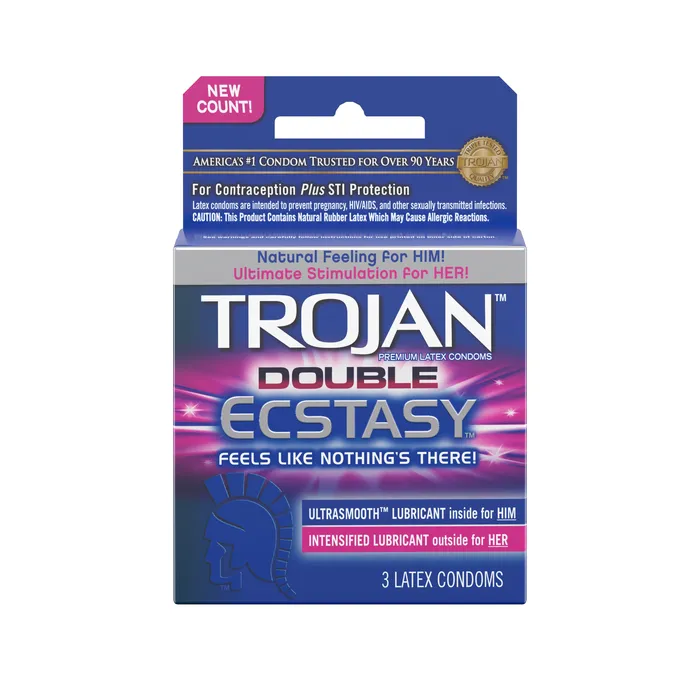 Paradise Marketing Dildos Trojan Double Ecstasy 3 Pack