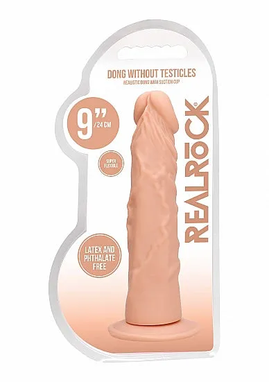 Realrock 9in Dong Flesh Wo Testicles SHOTS AMERICA Dildos