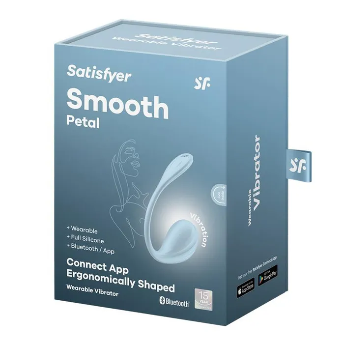 Vibrators Satisfyer Satisfyer Smooth Petal Light Blue