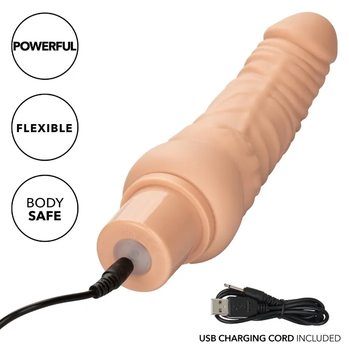 WIL Female Sex Toys Power Stud Curved Vibrator Dark