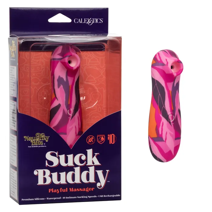 CalExotics Naughty Bits Suck Buddy Playful Massager Female Sex Toys CalExotics Naughty Bits Suck Buddy Playful Massager Female Sex Toys