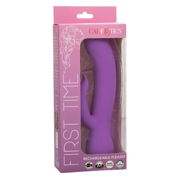 CalExotics Vibrators First Time Rechargeable Pleaser Purple CalExotics Vibrators First Time Rechargeable Pleaser Purple