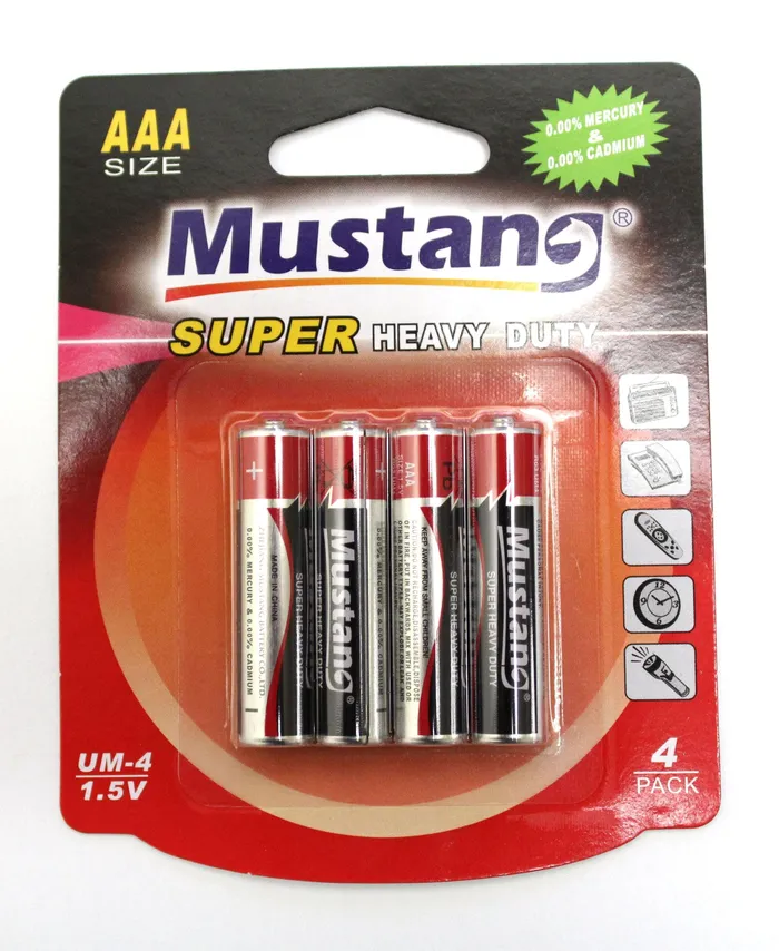 Mustang Batteries AAA 4 Pack Super Heavy Duty Mustang Battery Male Sex Toys