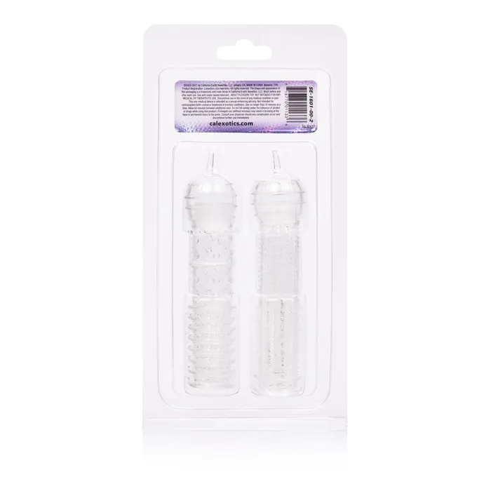 Silicone Sleeve 2 Pack CalExotics Male Sex Toys Silicone Sleeve 2 Pack CalExotics Male Sex Toys