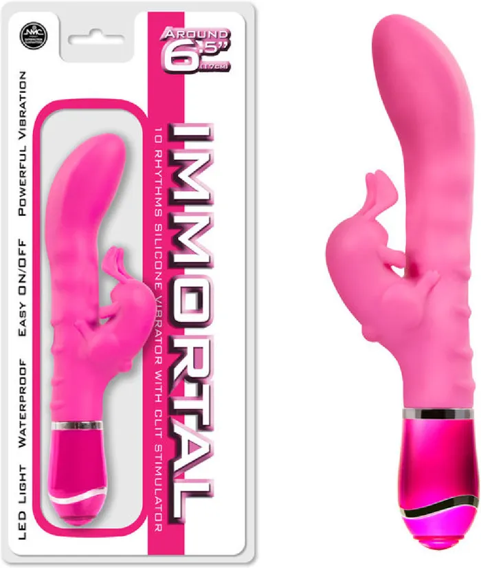 Excellent Power Vibrators Immortal Bunny Pink