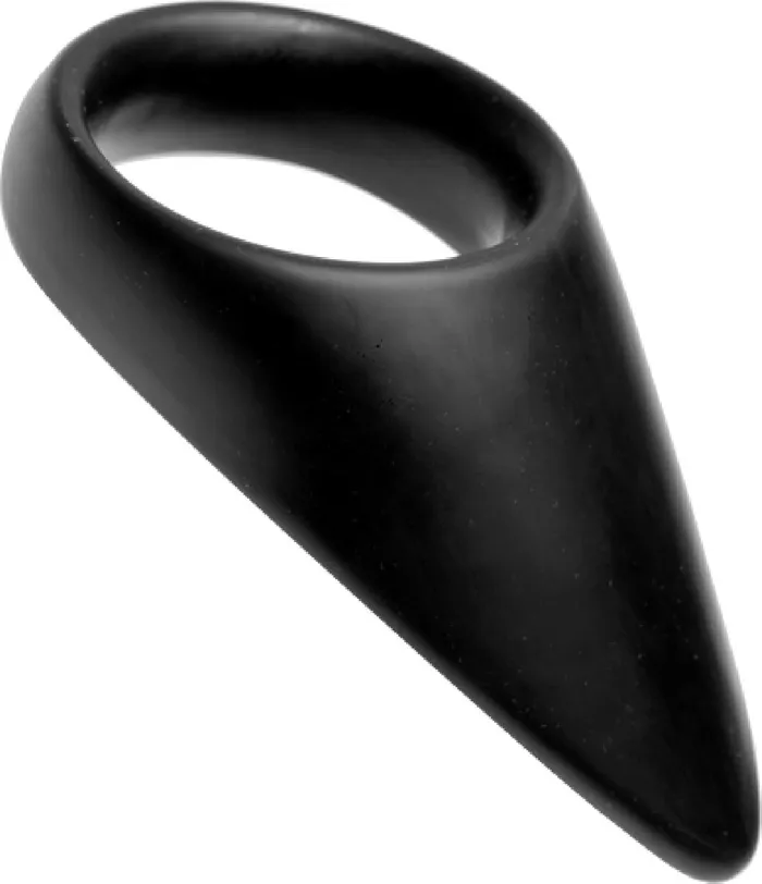 Female Sex Toys XR Brands Taint Teaser 2 Silicone CRing Taint Stimulator Black