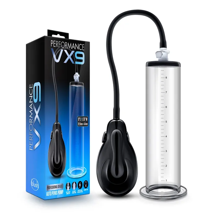 Male Sex Toys Performance Performance VX9 Auto Penis Pump Clear