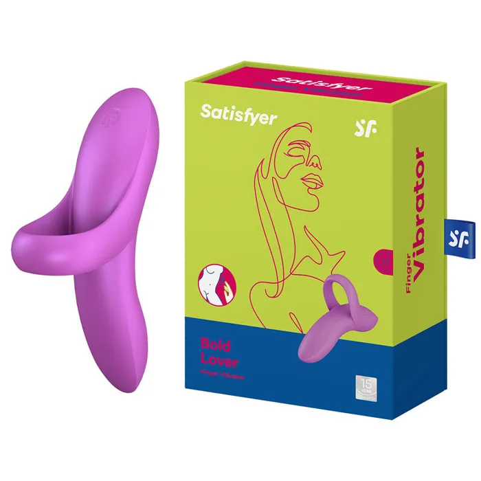 Satisfyer Vibrators Satisfyer Bold Lover Dark USB Rechargeable Finger Stimulator Satisfyer Vibrators Satisfyer Bold Lover Dark USB Rechargeable Finger Stimulator