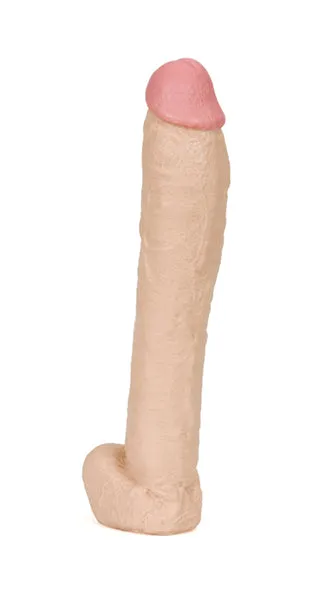 Doc Johnson Novelties Dildos 12in Natural Dong WBalls