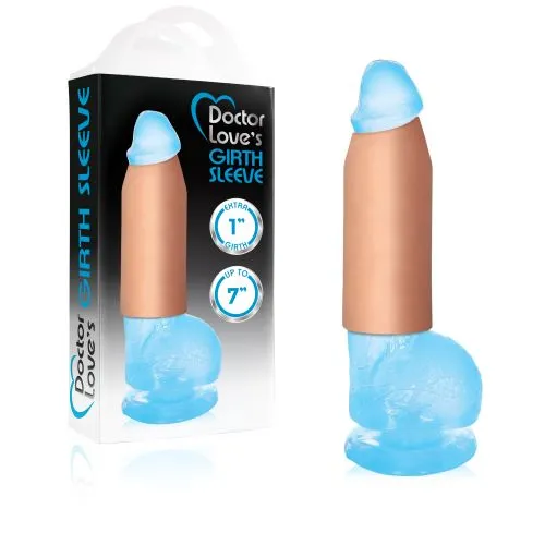 Doctor Love Male Sex Toys Girth Sleeve 15in Extra Girth Light Flesh 7in TrimToFit Doctor Love Male Sex Toys Girth Sleeve 15in Extra Girth Light Flesh 7in TrimToFit