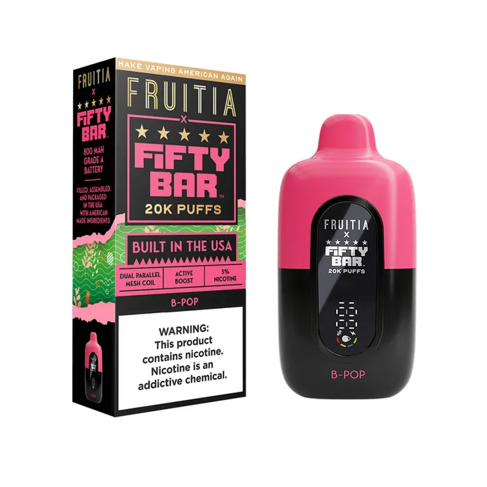 Fruitia x Fifty Bar 20000 Puff Disposable FIFTY BAR BEARD Vibrators