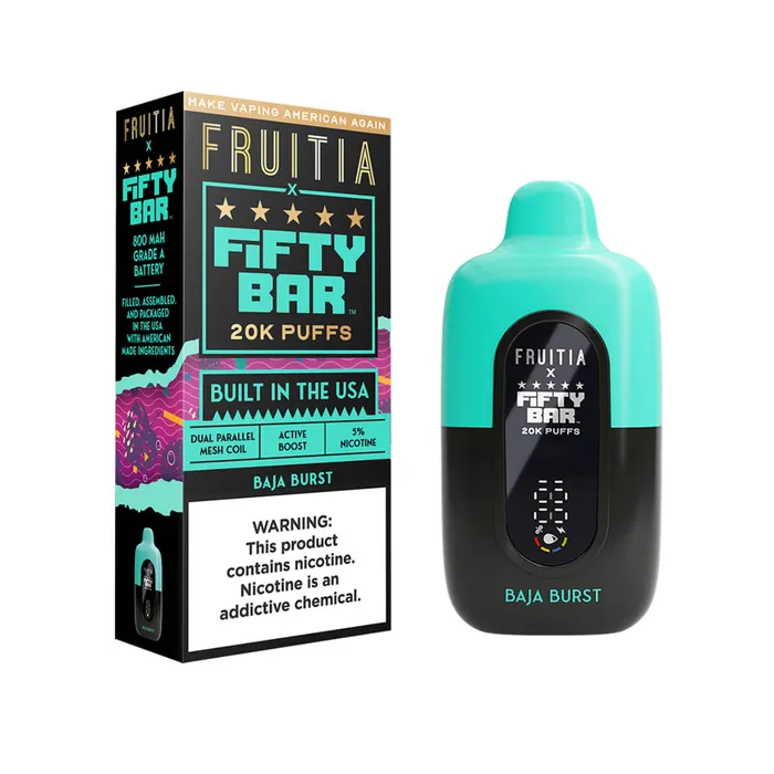 Fruitia x Fifty Bar 20000 Puff Disposable FIFTY BAR BEARD Vibrators
