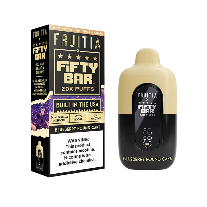 Fruitia x Fifty Bar 20000 Puff Disposable FIFTY BAR BEARD Vibrators