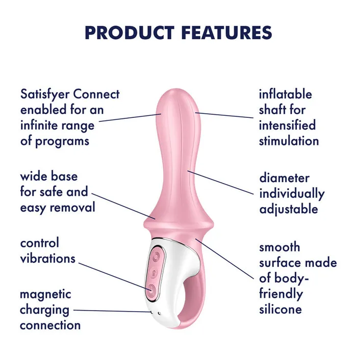 Satisfyer Vibrators Satisfyer Air Pump Booty 5 Red