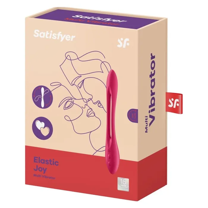 Vibrant Vibes Australia Quality Sex Toys Great Prices Vibrators Satisfyer Elastic Joy Flexible Vibe Red