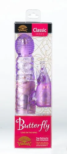 Vibrators Vibratex Butterfly Purple Elastomer
