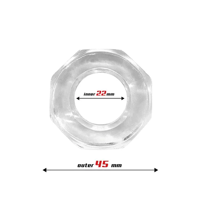 Male Sex Toys Love Cherry Beast Rings Polygonal Cock Ring Clear