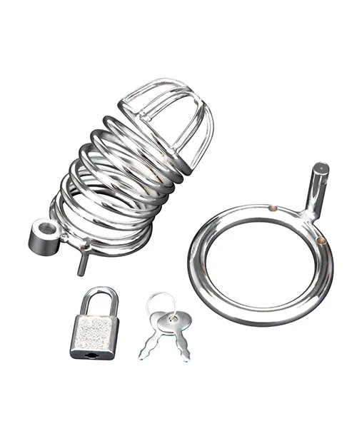 Blue Line Deluxe Chastity Cage Electric Eel Male Sex Toys