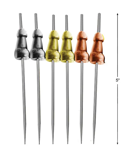 Glitterati Penis Hor Doeuvre Picks Set Of 6 Little Genie Male Sex Toys