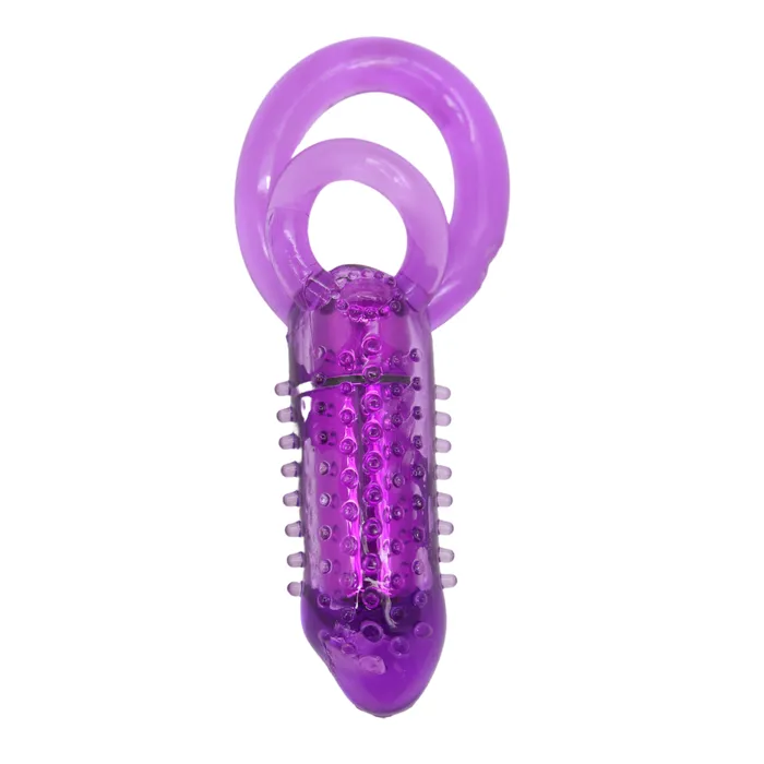 Pink BOB Male Sex Toys Nubby Vibrating Couples Cock Ring