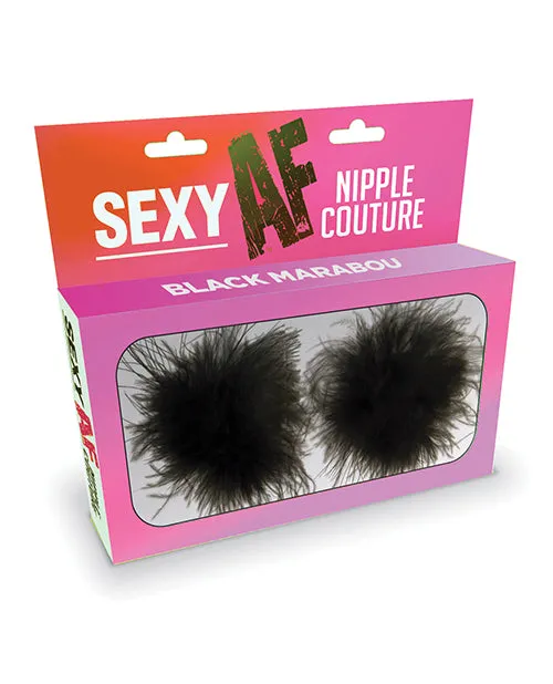 Sexy Af Nipple Couture Marabou Pastie Os Little Genie Nipple Clitoral Toys