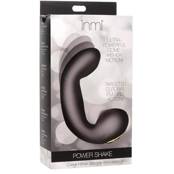 XR Brands Female Sex Toys Inmi Power Shake Come Hither Rechargeable Silicone Stimulator XR Brands Female Sex Toys Inmi Power Shake Come Hither Rechargeable Silicone Stimulator