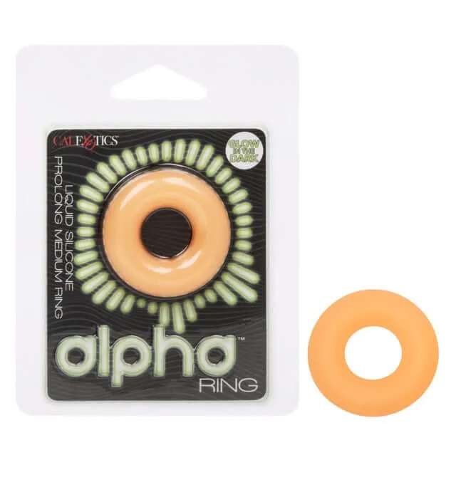 Alpha GlowInTheDark Liquid Silicone Prolong Medium Ring Stretchy Durable California Exotic Novelties Female Sex Toys Alpha GlowInTheDark Liquid Silicone Prolong Medium Ring Stretchy Durable California Exotic Novelties Female Sex Toys