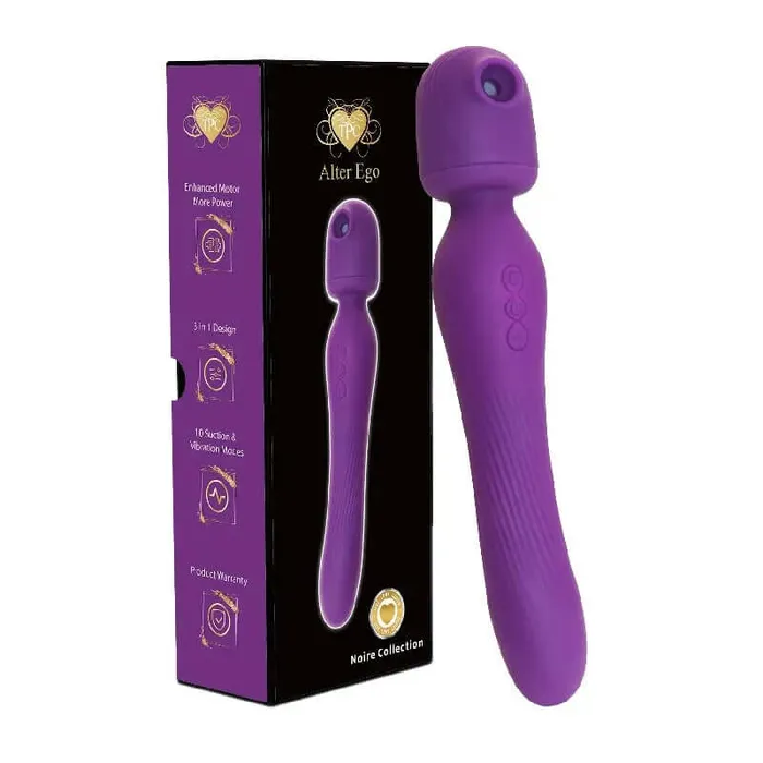 Alter Ego Ultra Wand Purple Mega Massager with 3 Power Functions and Upgraded Motors Savage Lingerie Vibrators